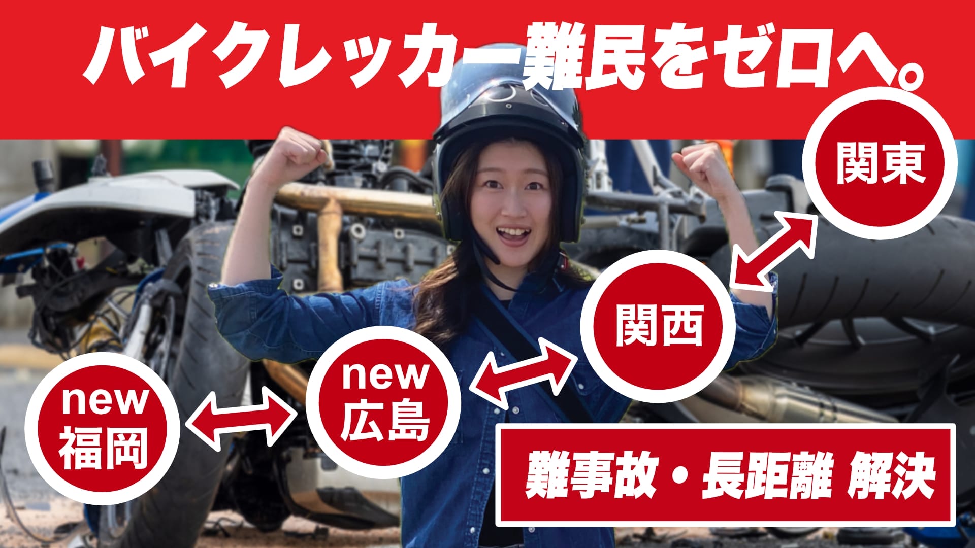 長距離バイクレッカー